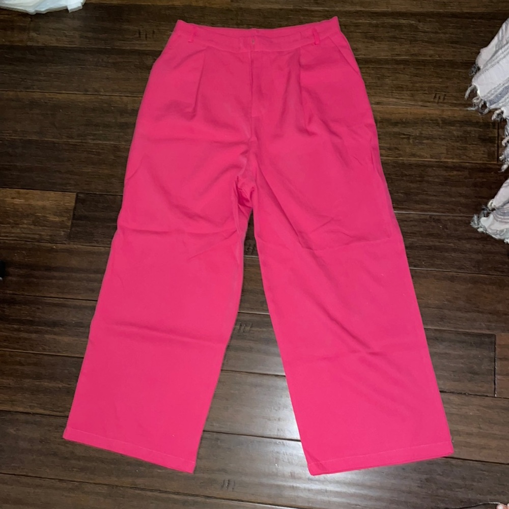 Pink Straight Leg Pants